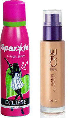 Oriflame Sweden The ONE IlluSkin Foundation (Natural Beige - 30600) With one sparkle perfume spray 150 ml(Set of 2)
Oriflame Sweden The ONE IlluSkin Foundation (Natural Beige - 30600) With one sparkle perfume spray 150 ml(Set of 2)