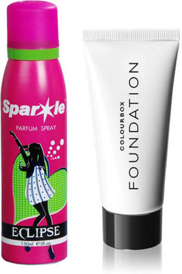Oriflame Sweden COLOURBOX Foundation Porcelain Foundation 30 ml (Porcelain,33402) one sparkle perfume spray 150 ml(Set of 2)
Oriflame Sweden COLOURBOX Foundation Porcelain Foundation 30 ml (Porcelain,33402) one sparkle perfume spray 150 ml(Set of 2)