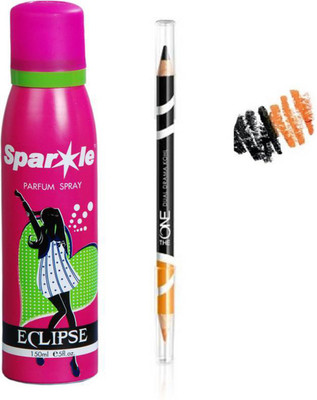 Oriflame Sweden The ONE Dual Drama Kohl Eye Pencil 1.65 g (33252) one sparkle perfume spray 150 ml(Set of 2)
Oriflame Sweden The ONE Dual Drama Kohl Eye Pencil 1.65 g (33252) one sparkle perfume spray 150 ml(Set of 2)