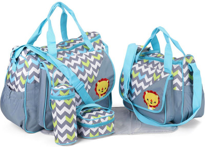 Offspring Outing Mama Multipiece Shoulder Diaper Bag Set Animal Print-Grey Blue Shoulder Diaper Bag(Grey, Blue), Blue;grey
Offspring Outing Mama Multipiece Shoulder Diaper Bag Set Animal Print-Grey Blue Shoulder Diaper Bag(Grey, Blue), Blue;grey