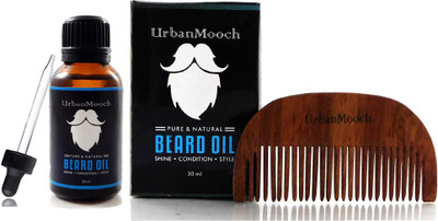 UrbanMooch Beard Oil & Shisham Beard Comb Hair Oil(30 ml)