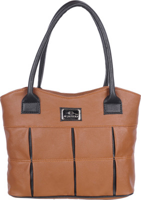AL JAZEERA Shoulder Bag(Tan, Black), Black;tan