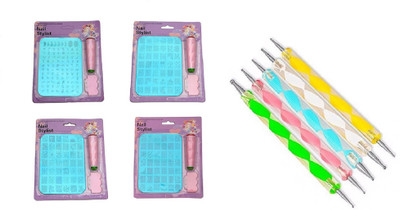 Royalkart 4 Sets Nail Art Stamping Jumbo Image Plates With Stamper & Scraper & Dotting Tool(Multicolor)
Royalkart 4 Sets Nail Art Stamping Jumbo Image Plates With Stamper & Scraper & Dotting Tool(Multicolor)