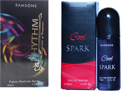 Ramsons Rhymes Black and Cool Spark Perfume 40ML Each (Pack of 2) Eau de Parfum - 80 ml(For Men & Women)
Ramsons Rhymes Black and Cool Spark Perfume 40ML Each (Pack of 2) Eau de Parfum - 80 ml(For Men & Women)