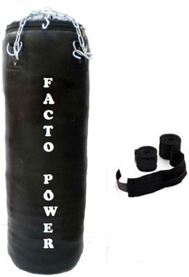 FACTO POWER 3.5 Feet Long, PU Material, Black Color, Unfilled with Hanging Chain and 9 Freet Long Black Color Hand Wrap Pair Hanging Bag(3.5, 42 kg)
FACTO POWER 3.5 Feet Long, PU Material, Black Color, Unfilled with Hanging Chain and 9 Freet Long Black Color Hand Wrap Pair Hanging Bag(3.5, 42 kg)