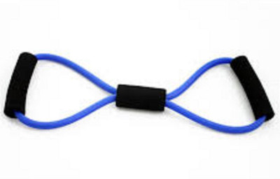 Osilor Premium Latex Fitness N04 Resistance Tube(Blue, Black), Black;blue