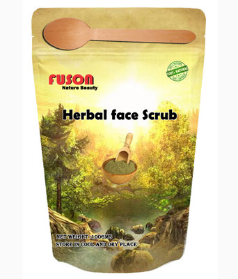 FUSON Herbal Skin Whitening Face Scrub Powder Scrub(100 g)