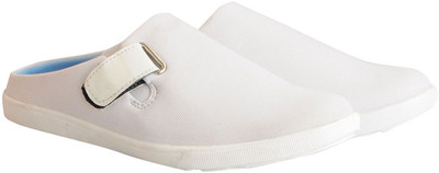 FAUSTO Canvas Slip On Sneakers For Men(White