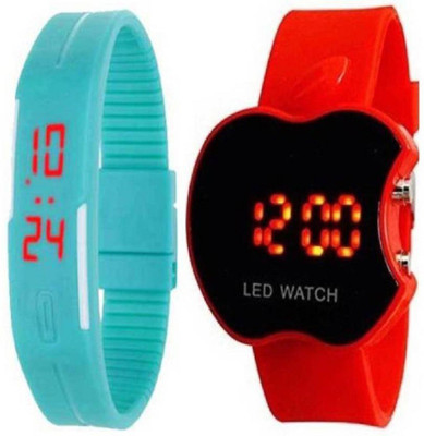 Talgo New Arrival 2018 Red Robin Season Special RRALEDSKBUAPPLERDS New Special CollectioN Led Skyblue Rectangle Dial & Skyblue Rubber And Blacke Apple Shape Dial & Red Rubber Belt & Atrractive And Comfertable Strap (Combo Of 2) RRALEDSKBUAPPLERD Watch - F
Talgo New Arrival 2018 Red Robin Season Special RRALEDSKBUAPPLERDS New Special CollectioN Led Skyblue Rectangle Dial & Skyblue Rubber And Blacke Apple Shape Dial & Red Rubber Belt & Atrractive And Comfertable Strap (Combo Of 2) RRALEDSKBUAPPLERD Watch - F