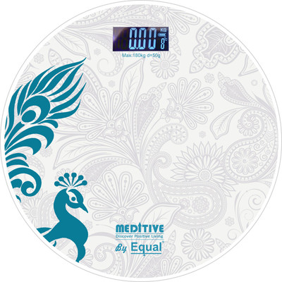 Equal Digital Personal Weighing Scale Weighing Scale(White)