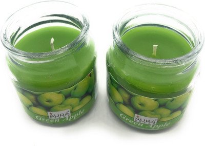 AuraDecor Set of 2 Green Apple Fragrance Jar Candle Candle(Green, Pack of 2) 
AuraDecor Set of 2 Green Apple Fragrance Jar Candle Candle(Green, Pack of 2)