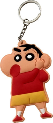 Techpro Double Sided Crayon Shinchan Talking design Key Chain(Multicolor)