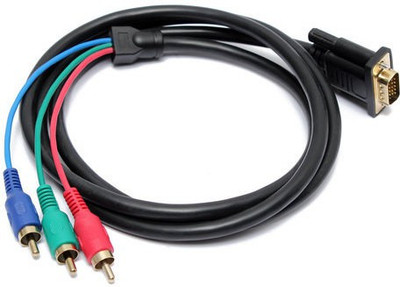 De-TechInn 1.5M 15 pin VGA Male Plug Adapter To Input/ Output 3 RCA Audio Video Cable(Compatible with HDTV PC DVD, Multicolor)
De-TechInn 1.5M 15 pin VGA Male Plug Adapter To Input/ Output 3 RCA Audio Video Cable(Compatible with HDTV PC DVD, Multicolor)