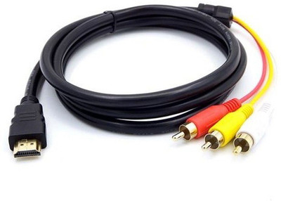 Techvik 1.5M Gold Plated Male HDMI Plug Adapter To Input/ Output 3 RCA Audio Video Cable(Compatible with LCD, LED ,Laptop, Multicolor)
Techvik 1.5M Gold Plated Male HDMI Plug Adapter To Input/ Output 3 RCA Audio Video Cable(Compatible with LCD, LED ,Laptop, Multicolor)