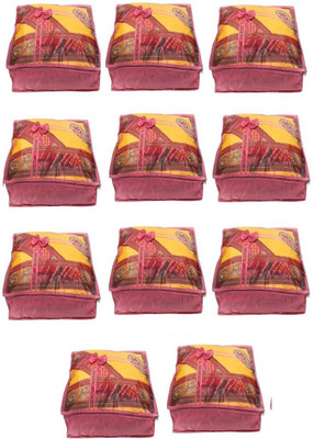 Addyz Quilted Pack of 11 Pieces 5 inch Satin Transparent Saree Cover Salwar Suit Kamiz Garment Cover(Pink)
Addyz Quilted Pack of 11 Pieces 5 inch Satin Transparent Saree Cover Salwar Suit Kamiz Garment Cover(Pink)