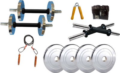 L'AVENIR 10KG STEEL PLATES + 2 RODS ADJUSTABLE DUMBBELL with Gloves, Hand Gripper & Skipping Rope Combo Adjustable Dumbbell(10 kg)
L'AVENIR 10KG STEEL PLATES + 2 RODS ADJUSTABLE DUMBBELL with Gloves, Hand Gripper & Skipping Rope Combo Adjustable Dumbbell(10 kg)