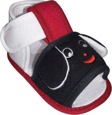 Instabuyz Boys & Girls Velcro Flats(Black
