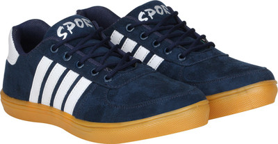 Kraasa razzle-dazzle Canvas Shoes For Men(Navy