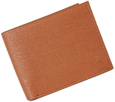 SL COLLECTIONS Men Tan Artificial Leather Wallet(6 Card Slots)