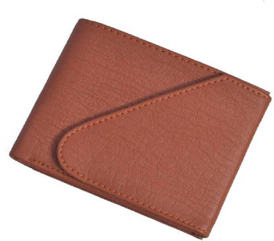 Micron Men Tan Genuine Leather Wallet(3 Card Slots)