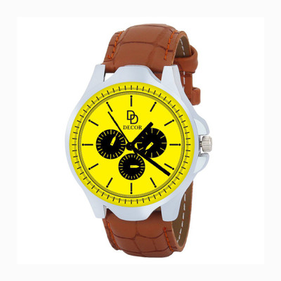 DECOR BRWN-STRP-1-D48 Modish Hybrid Watch - For Men