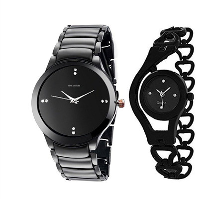 TESLO Analogue Combo Watches for MEN AND WOMEN Black Dial GIRL AND Boys COUPLE WATCH (PACK OF 2) Watch - For Men & Women
TESLO Analogue Combo Watches for MEN AND WOMEN Black Dial GIRL AND Boys COUPLE WATCH (PACK OF 2) Watch - For Men & Women
