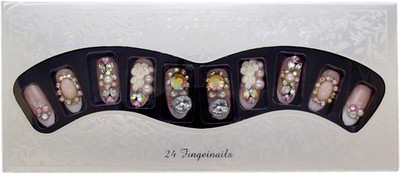 One Personal Care Flower Charms Faux Diamond & Pearl (Moti) Studded Sapphire Inspired Press On Artificial Nails - Bridal Series 05 Beige Pink(Pack of 24)
One Personal Care Flower Charms Faux Diamond & Pearl (Moti) Studded Sapphire Inspired Press On Artificial Nails - Bridal Series 05 Beige Pink(Pack of 24)