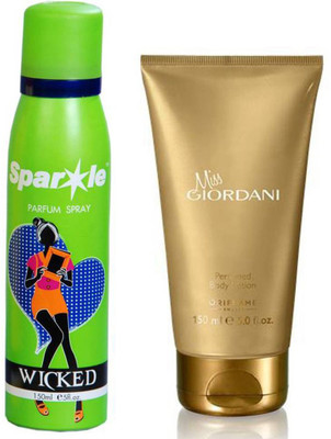 Oriflame Sweden GIORDANI GOLD Miss Giordani Perfumed Body Lotion 150ml (32500) With one sparkle perfume spray 150 ml(Set of 2)
Oriflame Sweden GIORDANI GOLD Miss Giordani Perfumed Body Lotion 150ml (32500) With one sparkle perfume spray 150 ml(Set of 2)