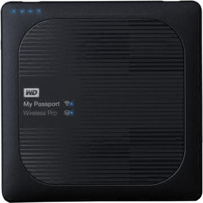 WD My Passport Wireless Pro 2 TB Wireless External Hard Disk Drive(Black)