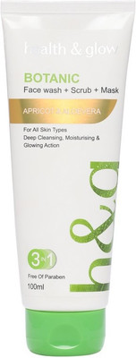 HEALTH AND GLOW BOTANIC SCRUB CREAM APRICOT & ALOEVERA 3IN1 100ML Face Wash(100 ml)
HEALTH AND GLOW BOTANIC SCRUB CREAM APRICOT & ALOEVERA 3IN1 100ML Face Wash(100 ml)