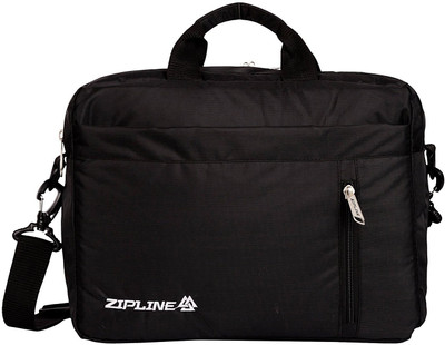 ZIPLINE 15 inch Laptop Messenger Bag(Black)