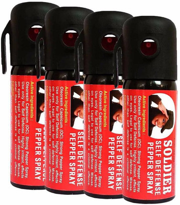 Soldier Self Defense Women Safety upto 10 feet Range Dispensable Combo Pack 4 Pepper Stream Spray
Soldier Self Defense Women Safety upto 10 feet Range Dispensable Combo Pack 4 Pepper Stream Spray