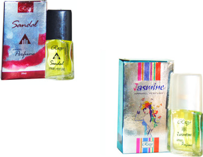 Rozy Combo Fresh Sandel~Jasmine Apparal Perfume-40ml Eau de Parfum - 40 ml(For Men & Women)
Rozy Combo Fresh Sandel~Jasmine Apparal Perfume-40ml Eau de Parfum - 40 ml(For Men & Women)