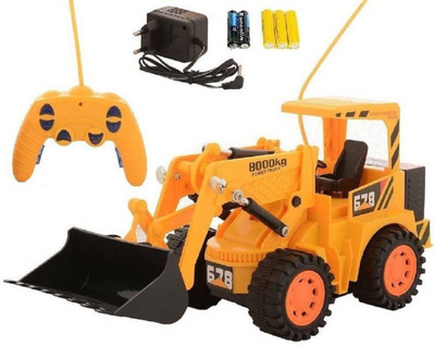 dmpl fastdeal Wireless Remote Control Rechargeable Truck Loader Toy For Kids (Yellow)(Yellow)