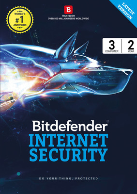 Bitdefender Internet Security 3 User 2 Years(Voucher)