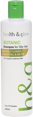 HEALTH AND GLOW BOTANIC SHAMPOO OILY HAIR ML&M 200ML(200 ml)