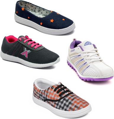 Asian Women Casual & Running Shoes Combo Pack of 4 Walking Shoes For Women(Multicolor
Asian Women Casual & Running Shoes Combo Pack of 4 Walking Shoes For Women(Multicolor