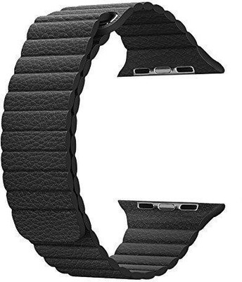 Memore Leather Magne Smart Watch Strap(Black)