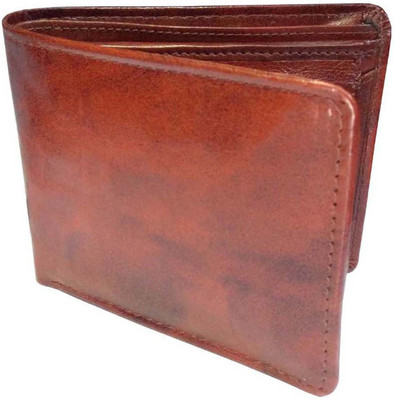 recare Men Maroon Genuine Leather Wallet(2 Card Slots)