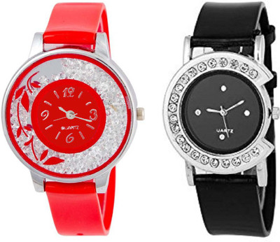 Rage Enterprise New Fancy Red and Black Stylish Diamond Dial Set Of 2 Men & Women Watch - For Girls
Rage Enterprise New Fancy Red and Black Stylish Diamond Dial Set Of 2 Men & Women Watch - For Girls