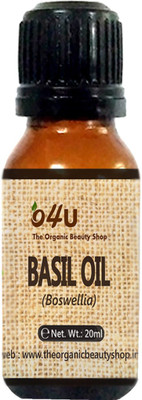 O4U 100% Natural & Organic Basil Essential Oil for Skin, Body & Hair treatment(20 ml)