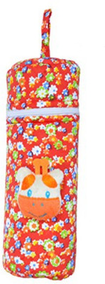 GURU KRIPA Baby Products ™ Presents Baby Feeding Bottle Cover Easy Zip Closure (FLOWER PRINT, )(FLOWER PRINT