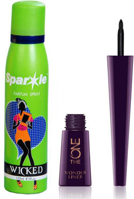 Oriflame Sweden The ONE Wonder Liner 2.5ml ( Black - 31586 ) With one sparkle perfume spray 150 ml(Set of 2)
Oriflame Sweden The ONE Wonder Liner 2.5ml ( Black - 31586 ) With one sparkle perfume spray 150 ml(Set of 2)