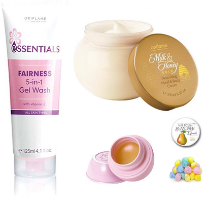 Oriflame Sweden Makeup Combo of Essential 5 in 1 Gel Wash Kit(Set of 5)