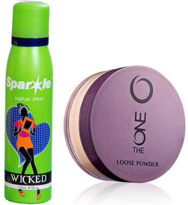 Oriflame Sweden The ONE Loose Powder 7g (Translucent - 31598) With one sparkle perfume spray 150 ml(Set of 2)