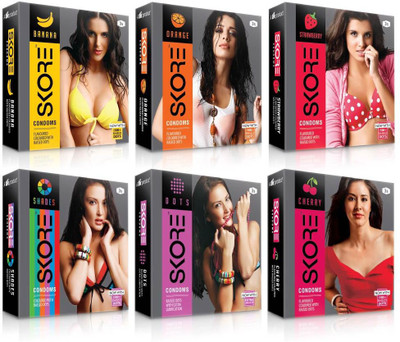 Skore Dotted ( Banana, Cherry, Dots, Orange, Shades, Strawberry ) Condom(Set of 6, 18S)
Skore Dotted ( Banana, Cherry, Dots, Orange, Shades, Strawberry ) Condom(Set of 6, 18S)