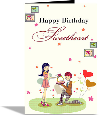 alwaysgift Happy Birthday Sweetheart Greeting Card Greeting Card(Multicolor, Pack of 1)
alwaysgift Happy Birthday Sweetheart Greeting Card Greeting Card(Multicolor, Pack of 1)