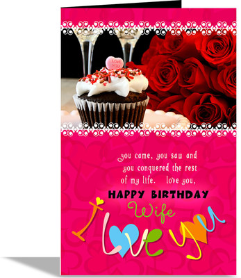 alwaysgift Happy Birthday Wife I Love You Greeting Card Greeting Card(Multicolor, Pack of 1)
alwaysgift Happy Birthday Wife I Love You Greeting Card Greeting Card(Multicolor, Pack of 1)