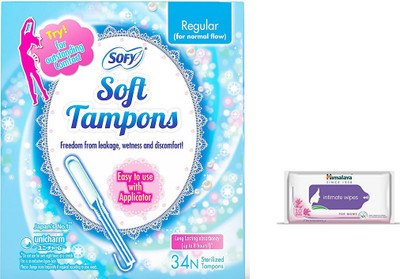 Sofy tampon regular, intimate wipes(Set of 2)