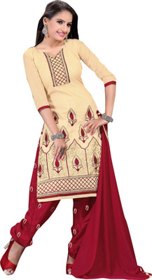 The Four Hundred Chanderi Self Design Semi-stitched Salwar Suit Dupatta Material, Beige
The Four Hundred Chanderi Self Design Semi-stitched Salwar Suit Dupatta Material, Beige